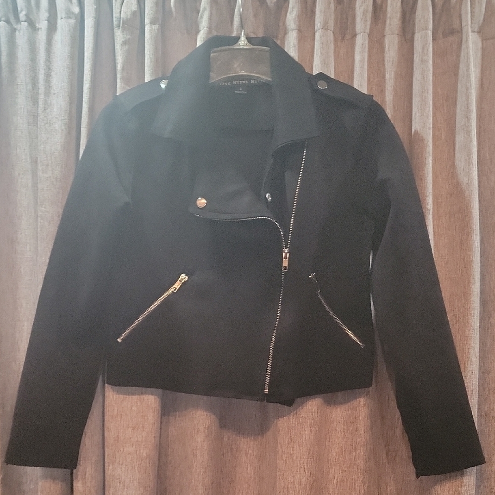 HYFVE Sleek Black Jacket with Silver Accents